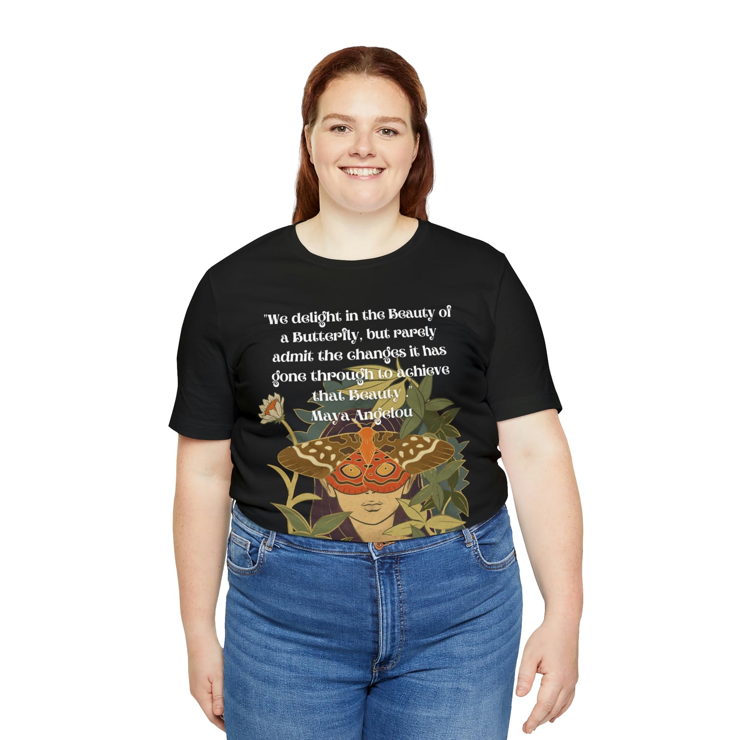 Maya Angelou Buttyerfly Unisex Jersey Short Sleeve Tee