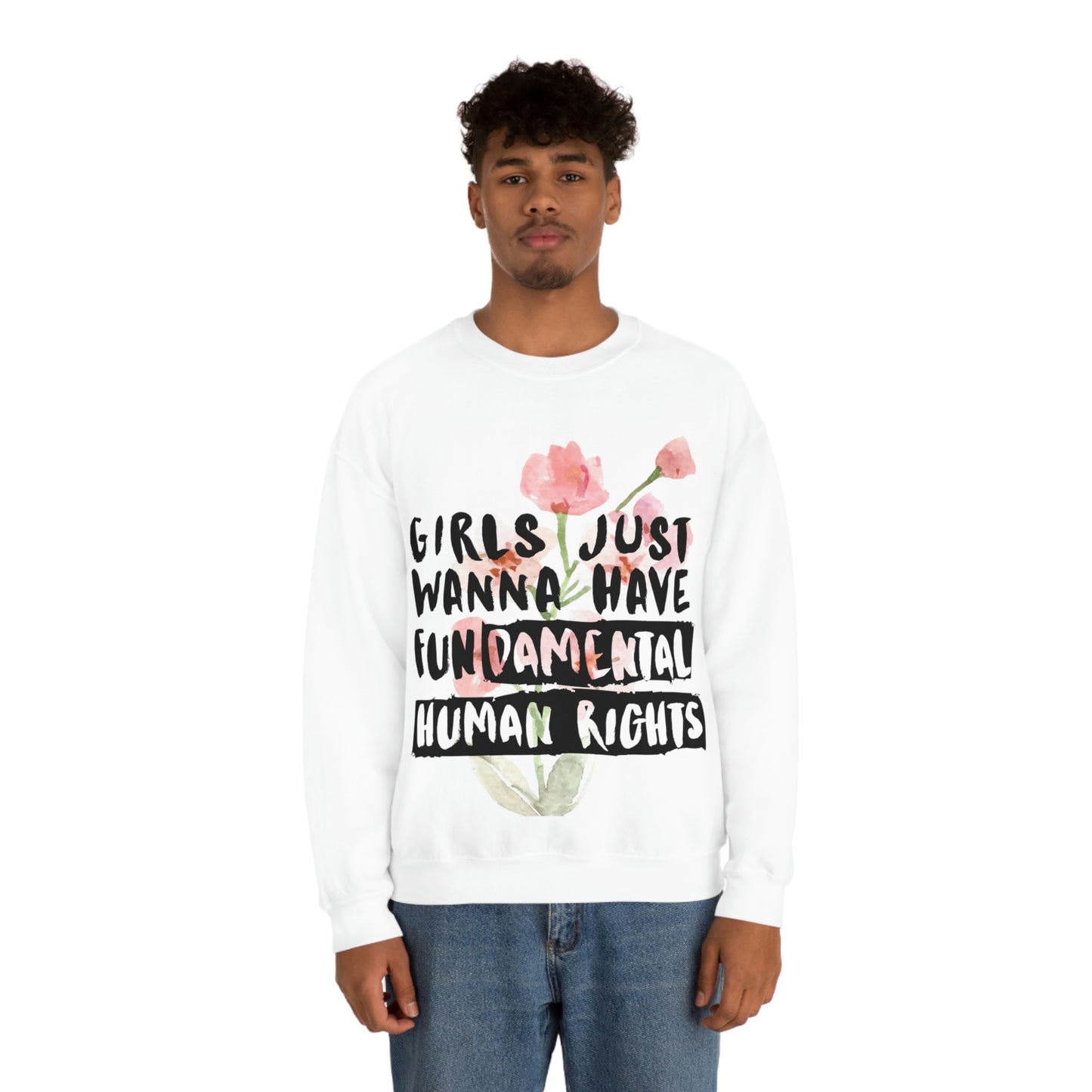 Girls Just want to have rights Unisex Heavy Blend™ Crewneck Sweatshirt