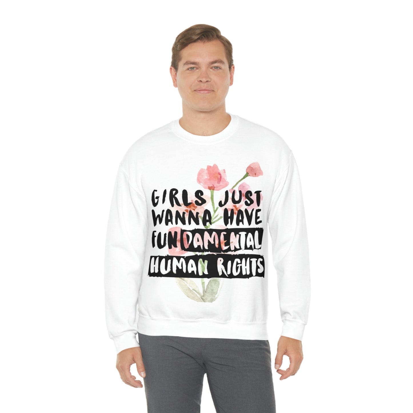 Girls Just want to have rights Unisex Heavy Blend™ Crewneck Sweatshirt