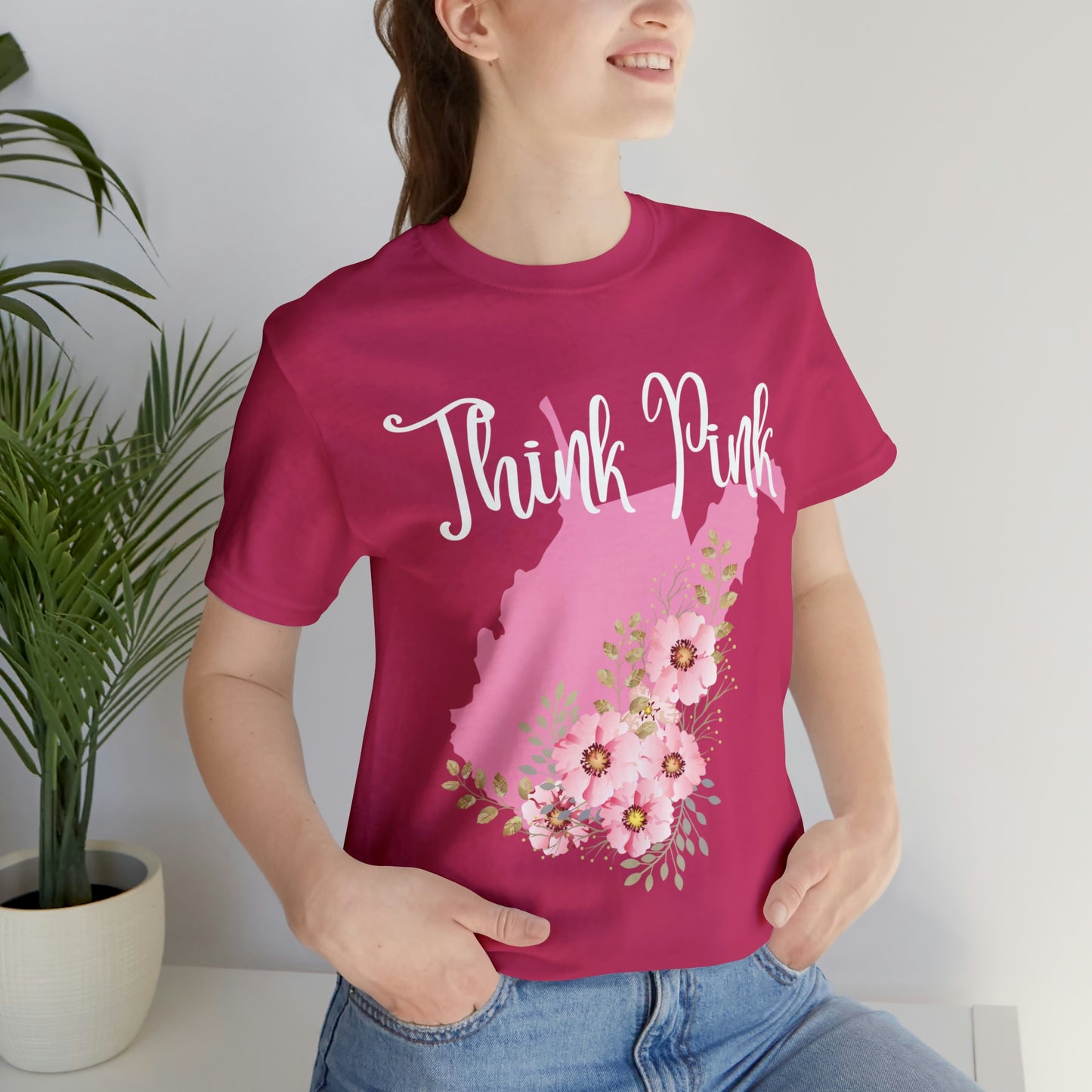 Think Pink Unisex Jersey Short Sleeve Tee