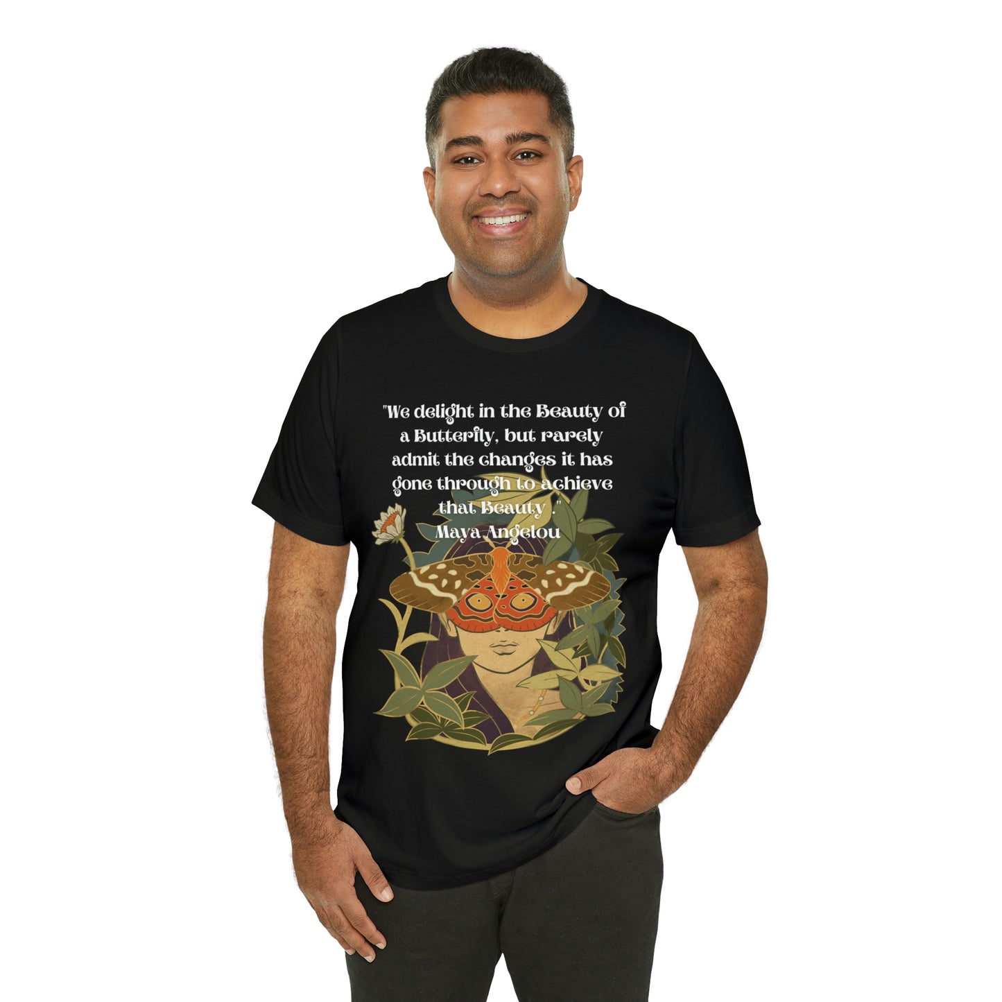 Maya Angelou Buttyerfly Unisex Jersey Short Sleeve Tee